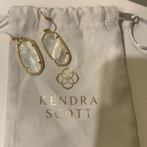 Kendra Scott white earrings